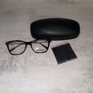 NEW Salvatore Ferragamo SF 2891 214 Tortoise Eyeglasses 54/16/140 with Case